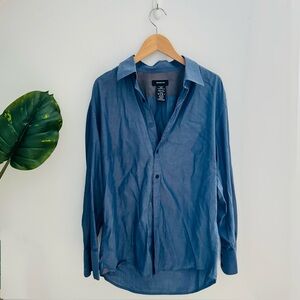 DISTINCTION | Blue Dress Shirt Size Medium